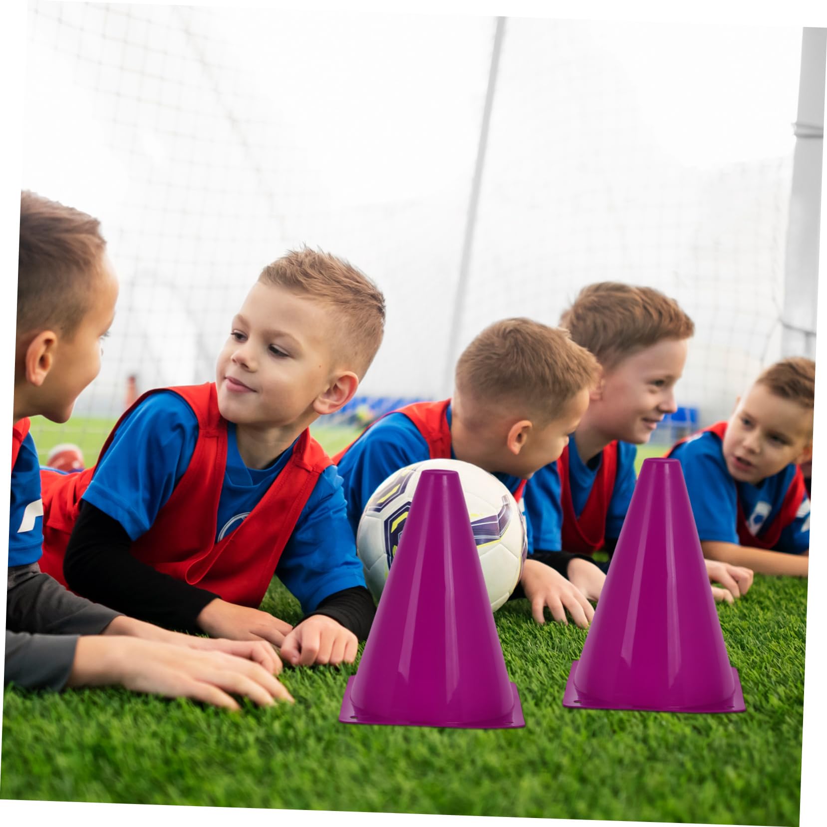 Gatuida 40piezas Conos Marcadores de Entrenamiento Conos de Fútbol para Ejercicios Plástico Agilidad Marcador de Campo Interiores y Exteriores