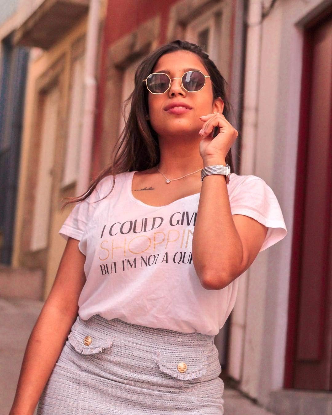 FEISEDY Hipster Small Polygon Women Men Sunglasses Delicate Metal Frame B2254 - Image 2