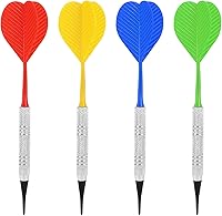 Vista 2 de Accmor Soft Tip Darts, Bar Dart, Plastic Tip Darts Set, Attach Extra 100 Black 2BA Replacement Tips, Soft Tip Darts for Electronic/Plastic Dartboard
