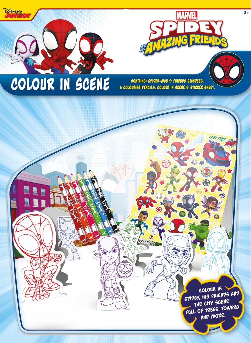 Design Group Creative Kids Craft Set Spidey & Friends Colour in Scene