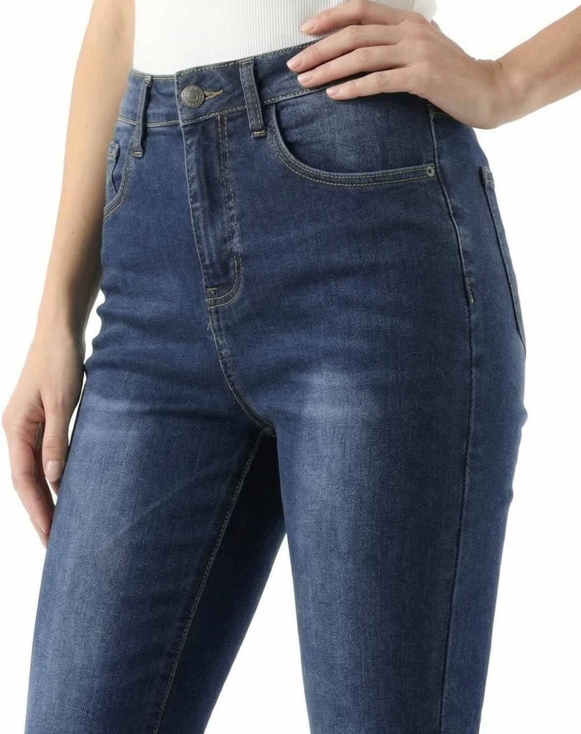 Zylioo Flare Tall Jeans for Women 32"/34" Inseam Long Stretch Denim Pants Mid Rise Classic Fit for Tall Ladies - Image 5