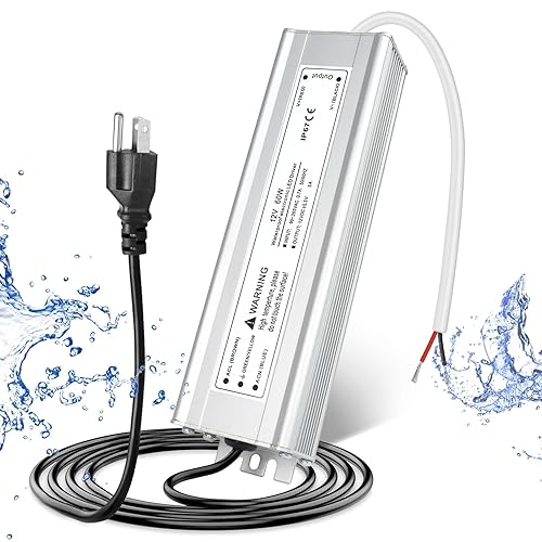 Vista 43 de Fuente de alimentación LED de 24 V 200 W, controlador LED IP67 impermeable, transformador de bajo voltaje de 110 V a CC de 24 voltios con enchufe