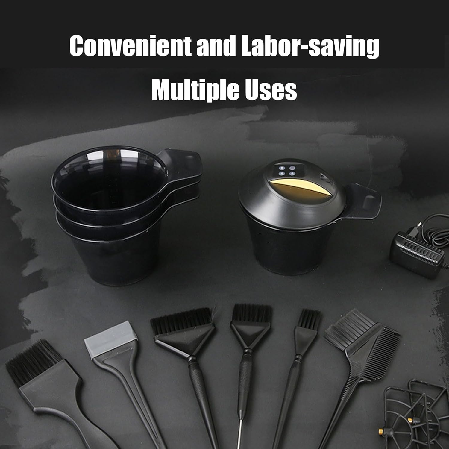 Electric Hair Coloring Mixer, Professional Hair Styling, Efficient Mixing Performance, Uniform Color Distribution, for Hairdresser Salon Home Dyeing (US Plug)