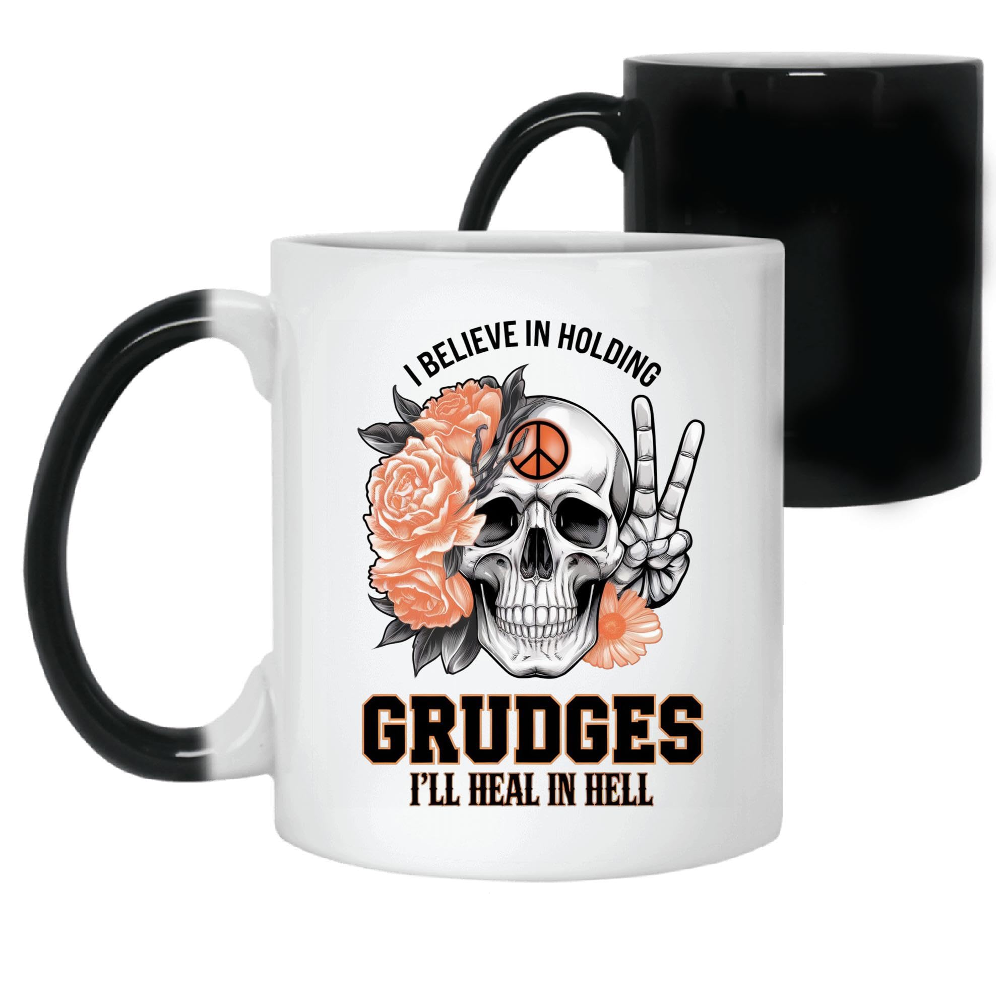 Holding Grudges I'll Heal in Hell 11oz 15oz Color Changing Mug