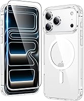 Vista 339 de FNTCASE Funda para iPhone 15 Plus: Fundas magnéticas transparentes para teléfono con protector de pantalla compatible con Magsafe Slim Anti