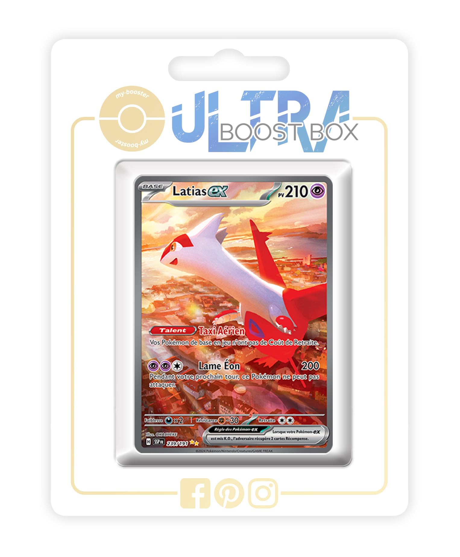 Latias ex 239/191 Alternative Shiny Pokémon Gallery - my-booster X Écarlate  et Violet 8