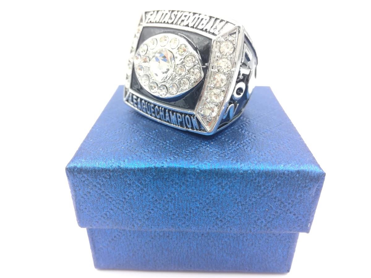 Custom Fantasy Football League Championship Trophy Rings Prize
