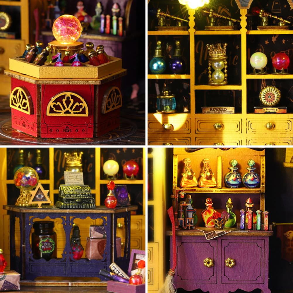 Kit fai da te in miniatura con mobili, mini kit per la creazione di decorazioni natalizie per adulti per costruire decorazioni natalizie di Halloween, regali per familiari o amici (senza