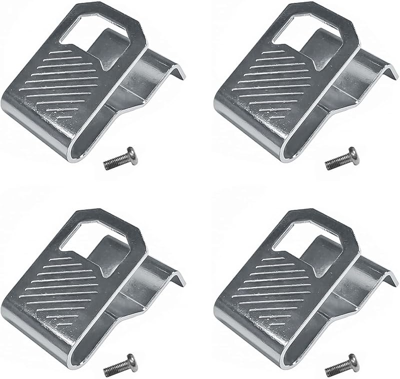 Replacement Belt Hook Tool Kits for Craftsman Cordless Drill Belt Clip | # N597001 Power Tool Replacement Parts, Craftsman Tool Accessories, Cordless Impact Accessories Locking Drill Clip, 4 Pack