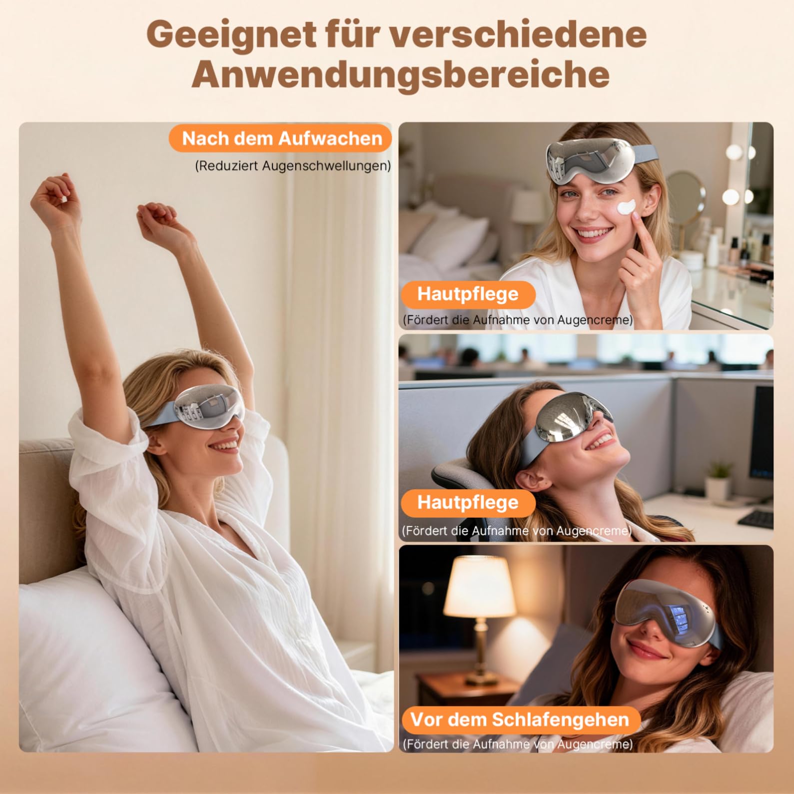 Augenmassagegerät mit Wärme und Kälte, Kompression Massage,Bluetooth Musik | Augenmassagegerät mit Wärme und Kälte, Kompression Massage,Bluetooth Musik