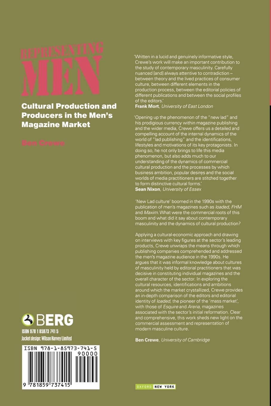 Representing Men: Cultural Production and Producers in the Men's Magazine Market