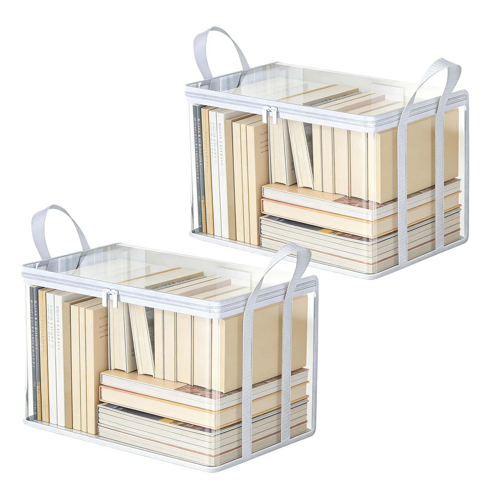Sac de rangement transparent livres pour protéger de l'humidité vos collections
