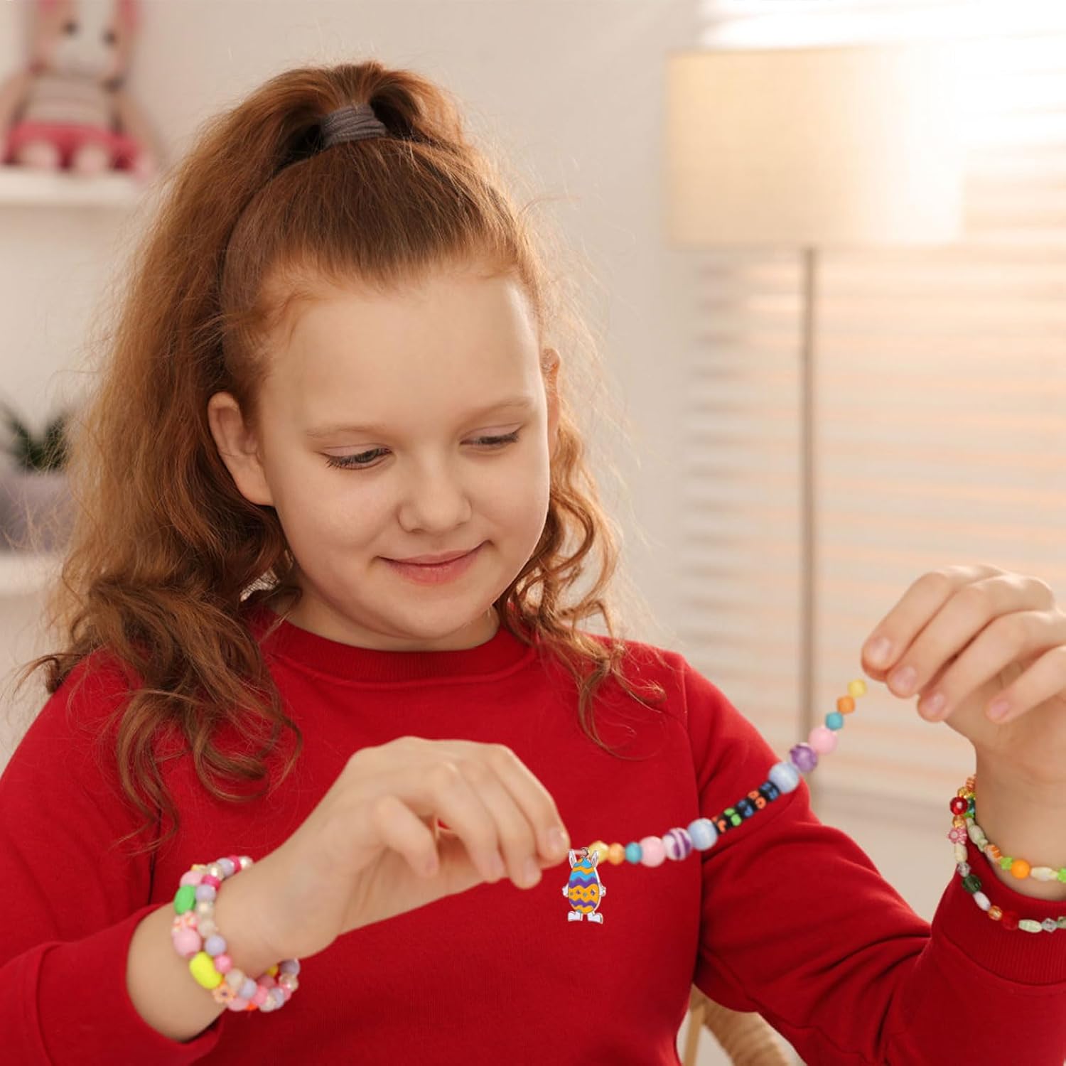 38pcs Easter Charms for Jewelry Making, 19 Styles Easter Egg Pendant Zinc Alloy Easter Egg Bunny Charm Easter Chick Pendant Rabbit Easter Charms Gold Enamel Crafts for Earring Bracelet Necklace - Image 7