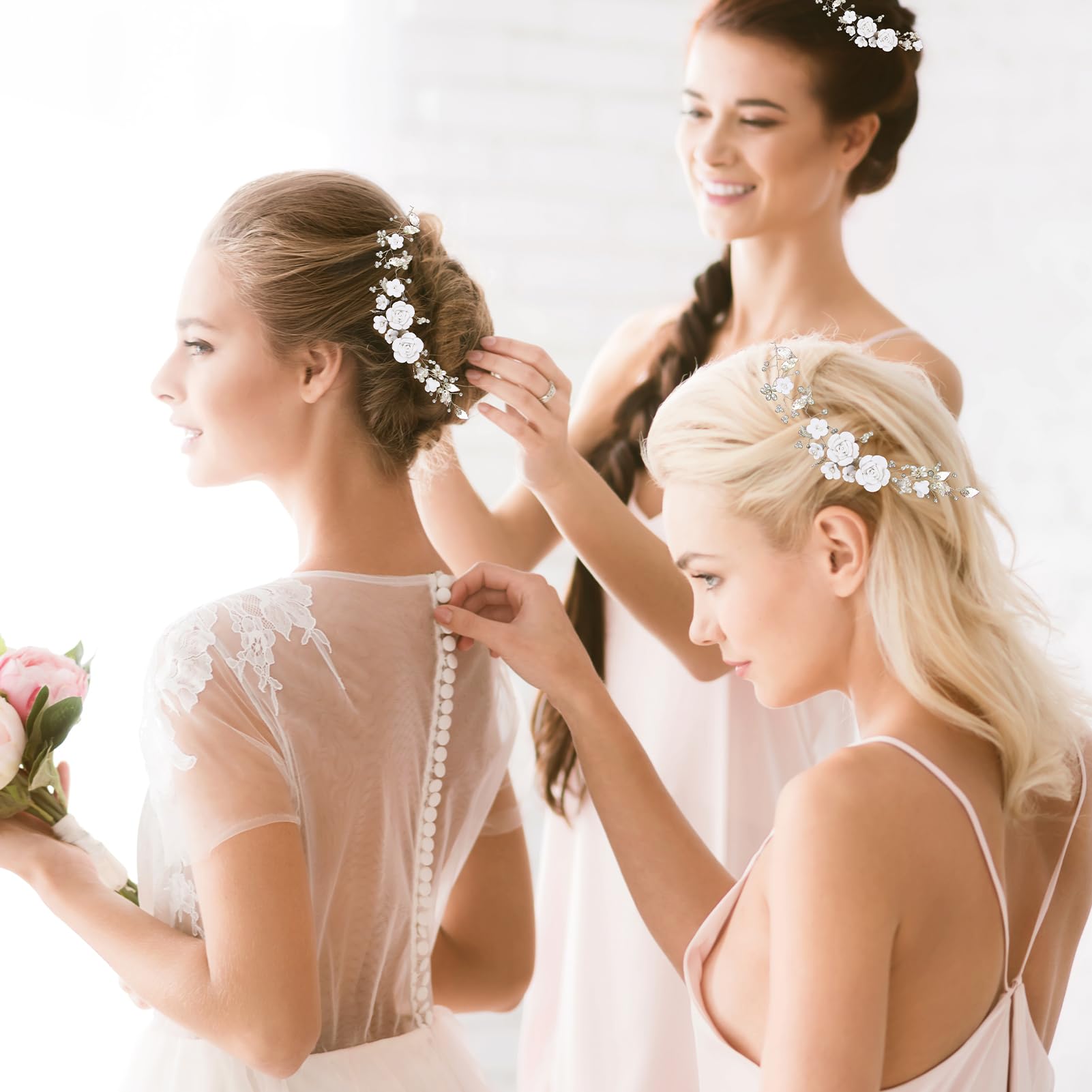 Flower Wedding Hair Vine - Image 4