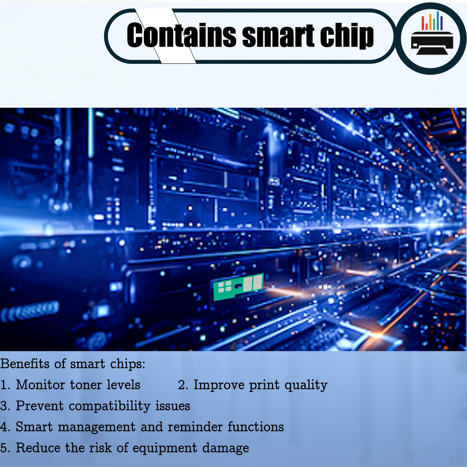Compatible For Lexmark 56F0Z00 Drum Unit, Work For Lexmark MS310d MS310dn MS312dn MS410d MS410dn MS415dn MS510dn MS610de MS610dn MS610dte MS711dn Printers, Drum Unit (4 Pack Black - View #2