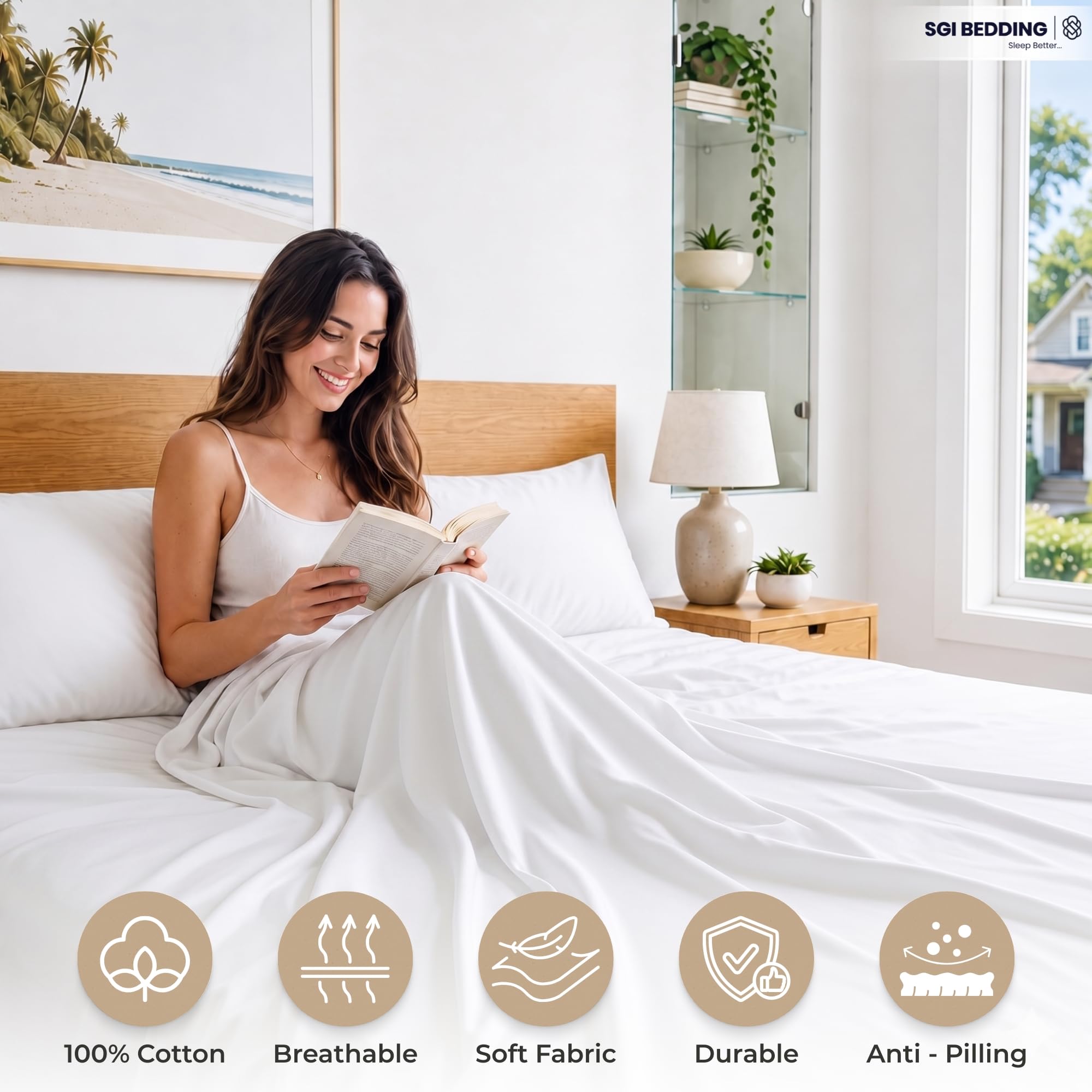 Amazon.com: SGI bedding 100% Egyptian Cotton Sheets Full XL Size