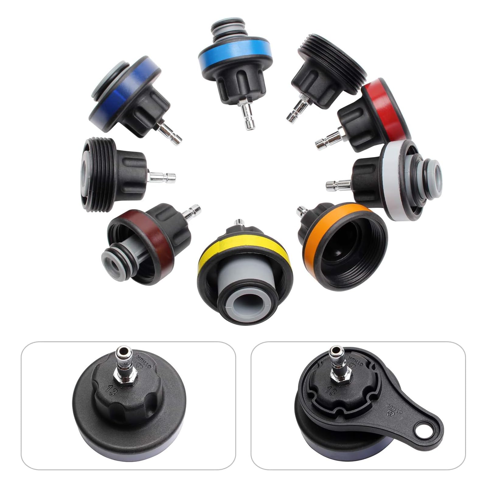 28-tlg Kühlsystem Abdrückgerät Tester - Zum Prüfen & Befüllen Von Kühlsystemen