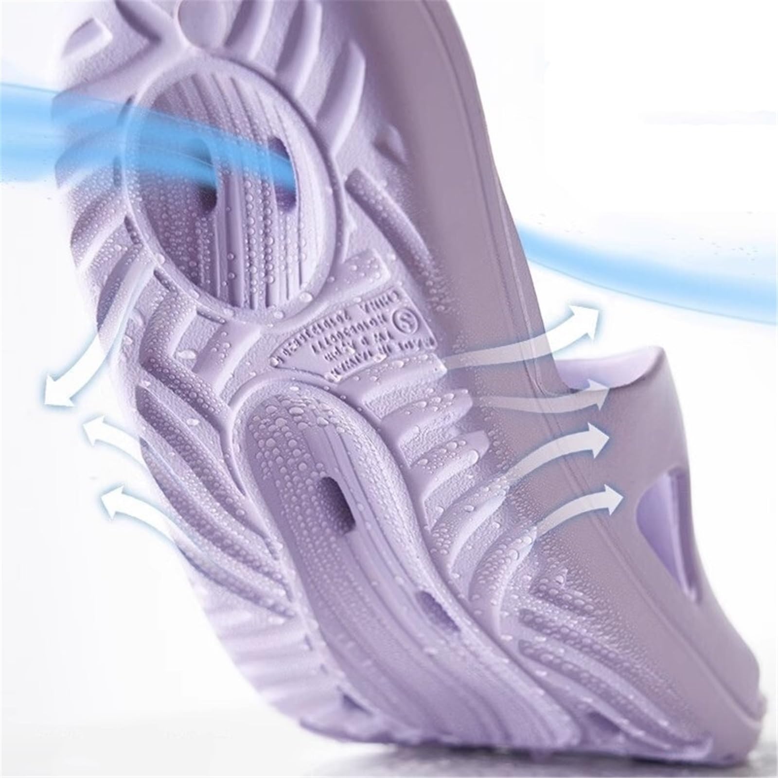 Sandalias de ducha para mujeres y hombres, de secado rápido, antideslizantes, para piscina, cómodas, ligeras, con agujeros de drenaje, zapatos de verano
