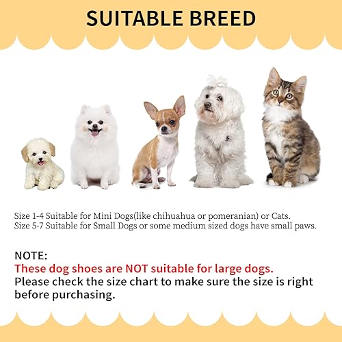 Miniatura 2 de Botas protectoras de patas para perros, botas de invierno para perros pequeños, con suela antideslizante y felpa para nieve cálida al aire libre,