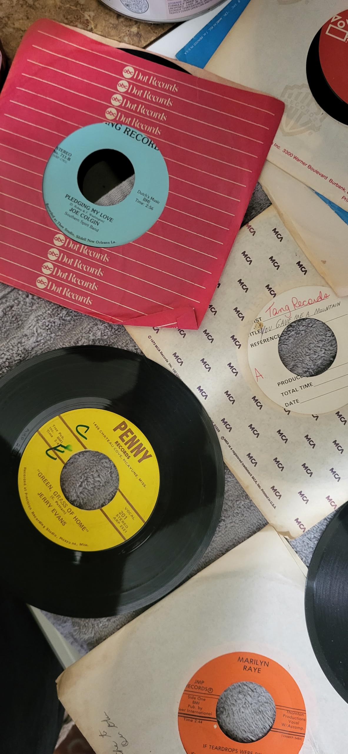 45 Records (rpm). 50 Pack Lot of Popular music from 1960's to 1980's