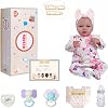 BABESIDE Muñeca bebé renacida - 20 pulgadas, linda muñeca realista de vinilo suave, muñeca bebé real con accesorios completos, perfecta para abrazar, jugar y regalar, Global Recycled Standard 6