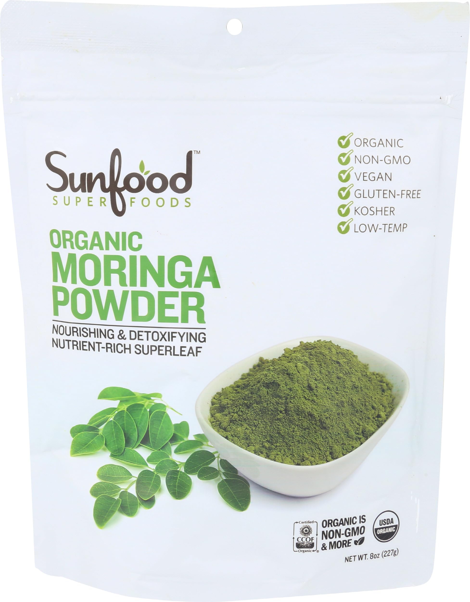 Moringa Powder Organic, 8 Oz.