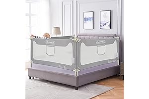 FAMILL Upgraded Bed Guard Rail for Queen Bed