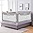 FAMILL Twin Bed Rails for Toddlers, Upgraded Baby Bed Rail Guard, Bed Safety Rails for Children, Toddler Bed Rails for Twin Bed,Bed Safety Rails for Children (Grey, 54, 1 Side)