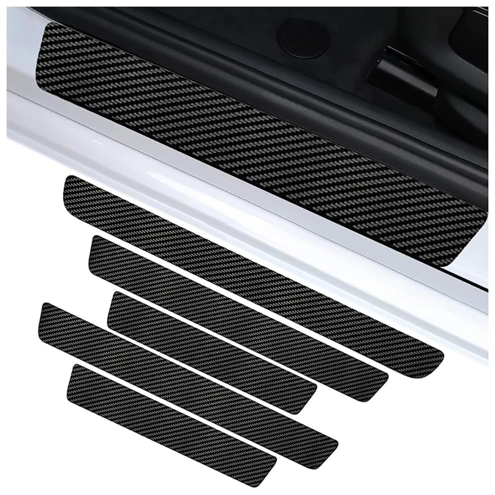 Car Door Threshold, for Land Rover For Discovery Sport 7 Seater 2015 2016 2017 2018 2019 2020 Anti Scratch Carbon, Universal Anti-Trampling Protection,Front Rear Door Sill Scuff Plate Threshold