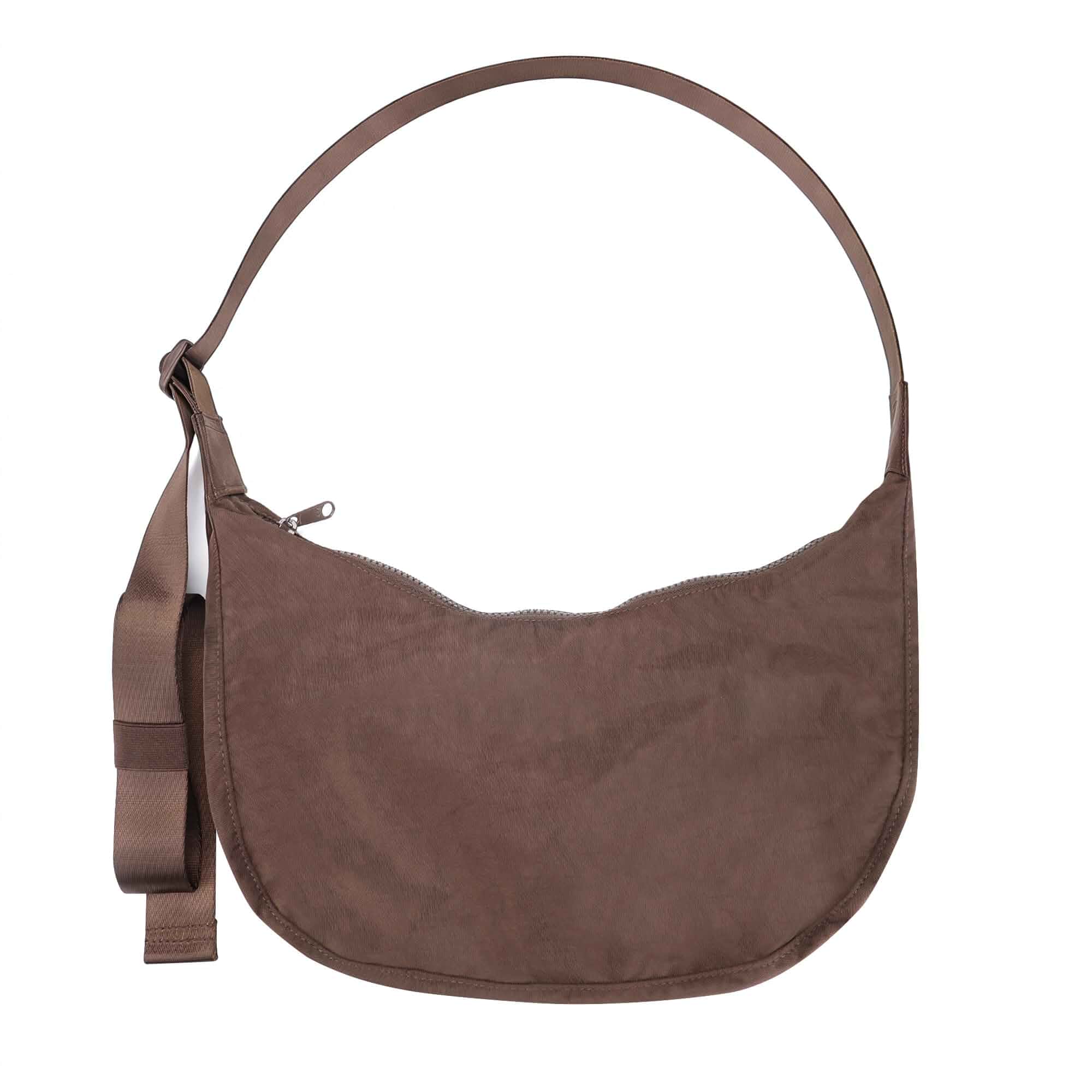 Medium Nylon Crossbody Crescent Bag: Slouchy Style Shoulder Casual with Adjustable Strap