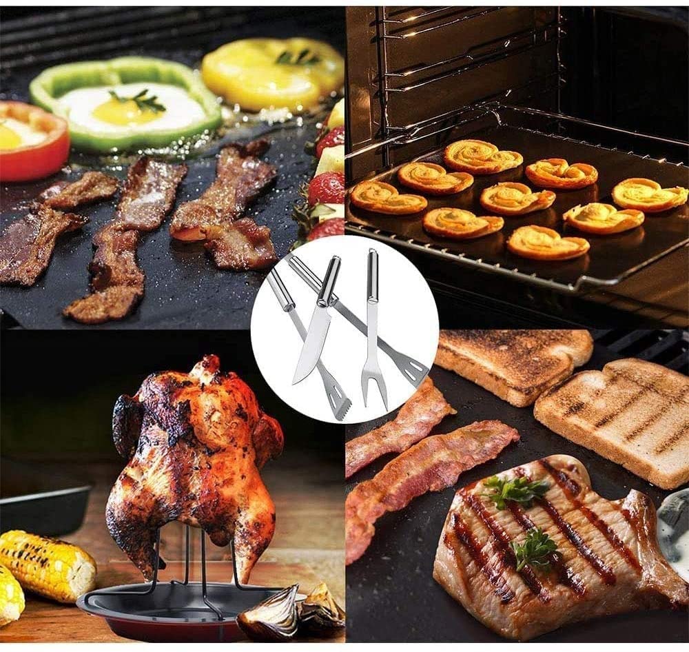 Akcesoria do grilla, zestaw do grilla 13PCS Akcesoria do grillowania, zestaw naczyń do grilla dla kobiet mężczyzn, nastrzykiwarka do mięsa, akcesoria do grillowania