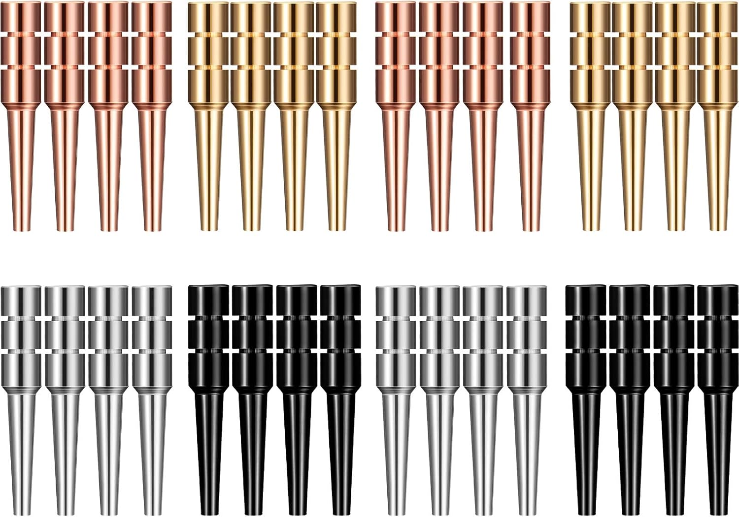 Mudder 40 Pieces Metal Cribbage Pegs Giant Cribbage Pegs