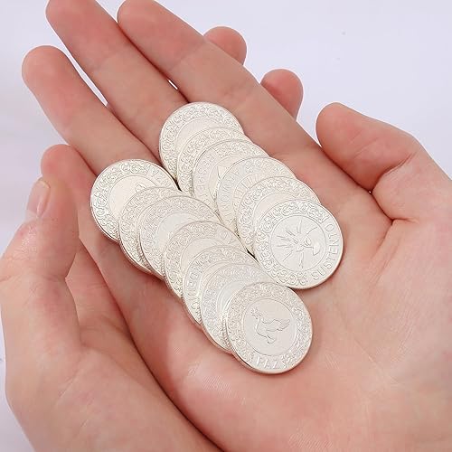Miniatura 5 de Boda Católica Española Monedas de Plata, Centros de mesa para bodas,Recuerdos para boda con caja en forma de corazón de diamante,Recuerdos de boda