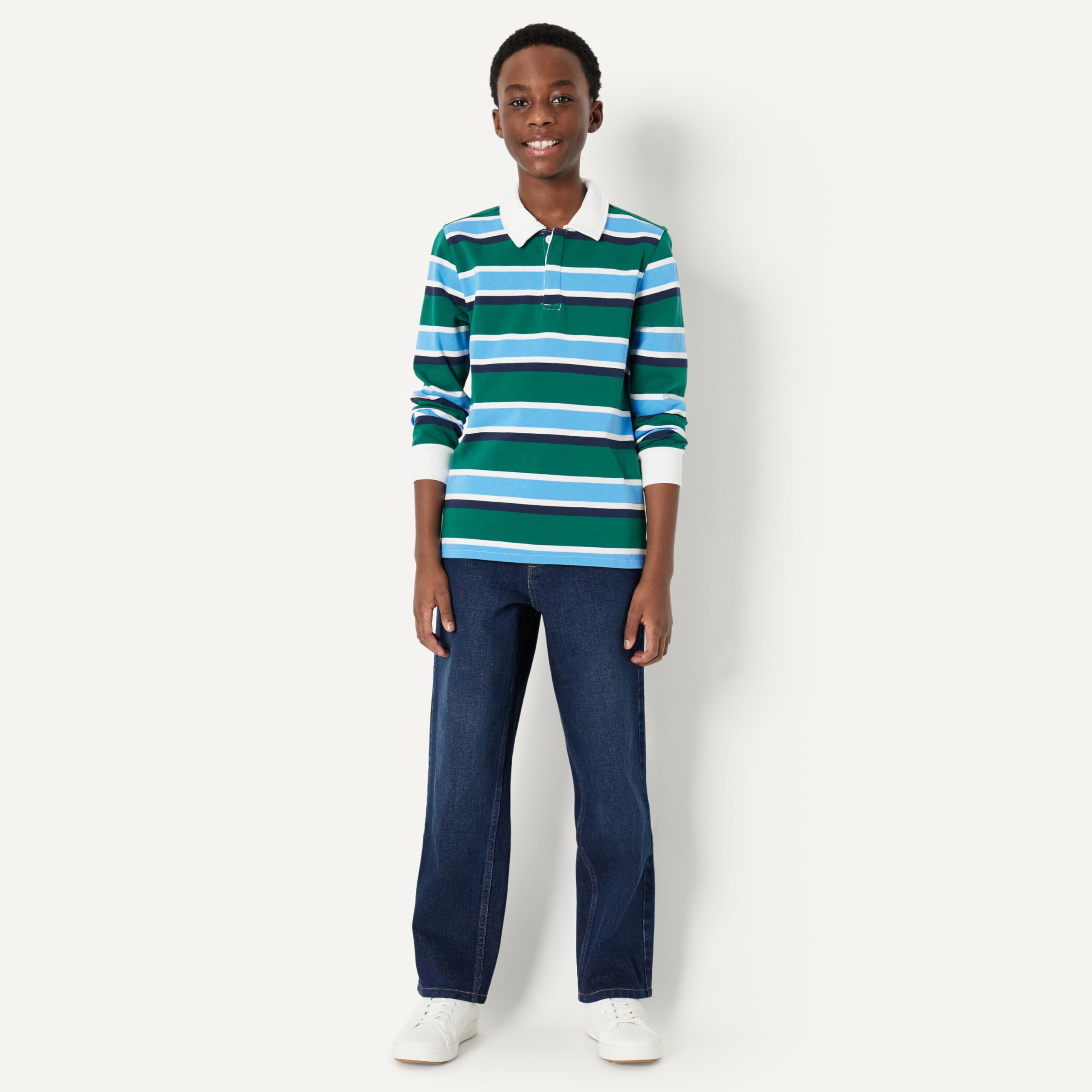 Amazon Essentials Jean Baggy Moyennement Extensible, Coupe Ample Garçon