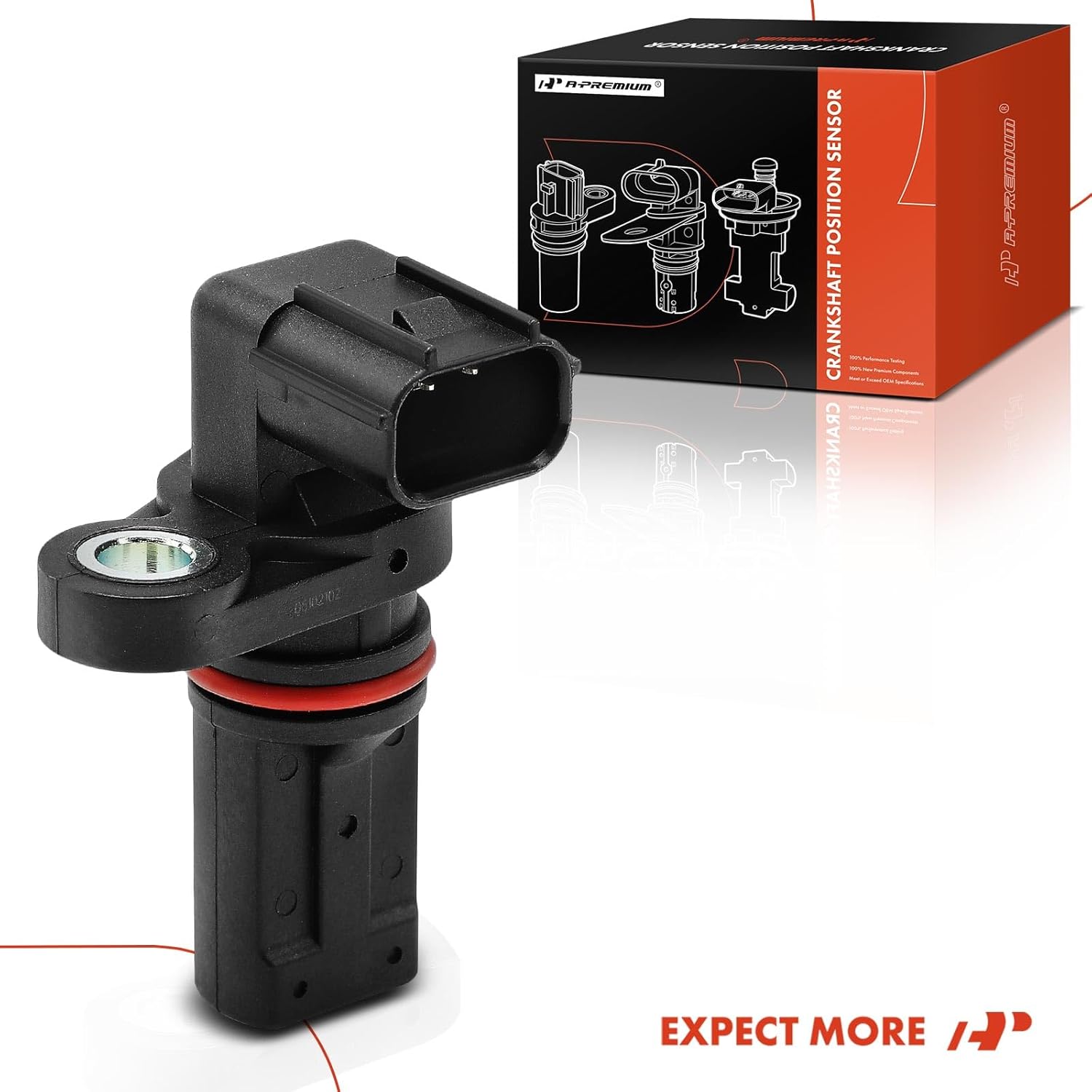 A-Premium Engine Crankshaft Position Sensor Compatible with Honda CR-V 2017-2022, Accord 2018-2022, Civic 2016-2022, Insight 19-21, Clarity 18-21, 1.5L