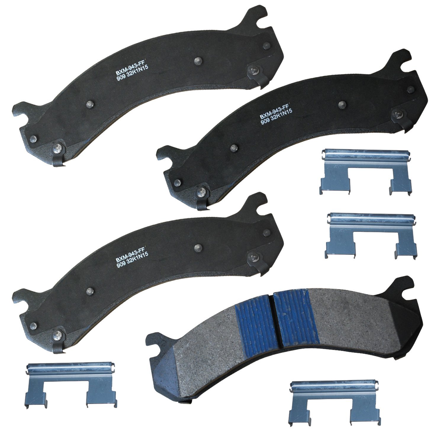 Bendix Premium SBM909 Semi-Metallic Rear Brake Pads for Select Models Chevrolet Silverado 2500, 3500, 3500 Classic, HD, GMC Sierra HD