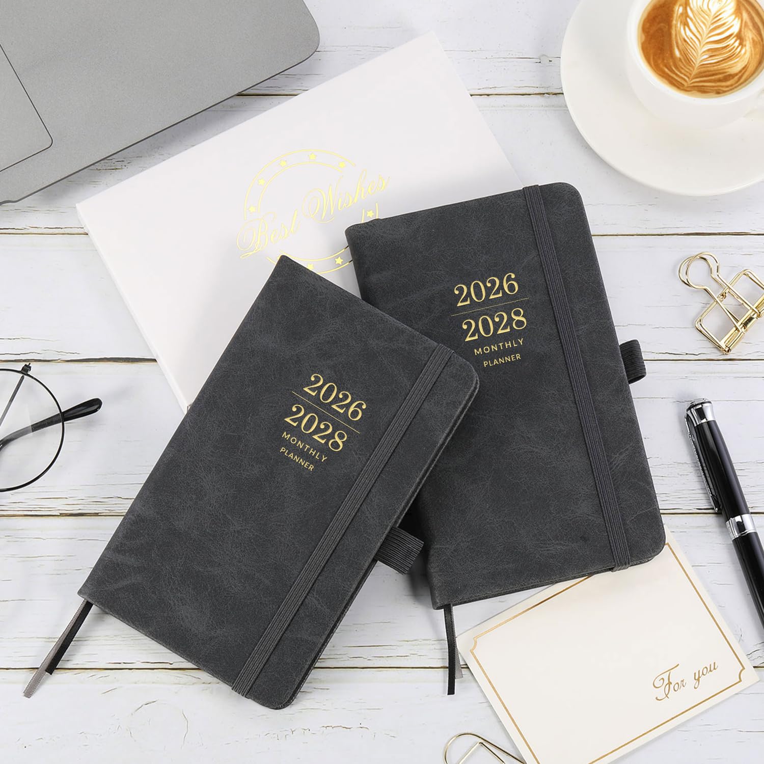 2025-2028 Monthly Pocket Planner - 3 Year Calendar, Faux Leather Cover, 3.8 X 6.3 Inches, Pen Holder
