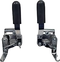 Vista 1 de Frenos de silla de ruedas cromados resistentes, cerraduras de rueda (par), estilo atornillado de montaje lateral para tubos de 78 pulgadas. Se