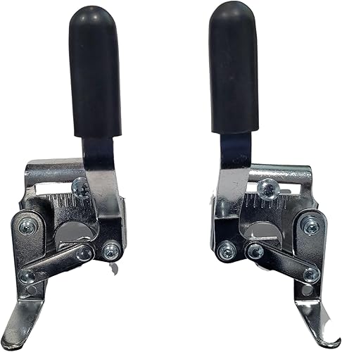 Frenos de silla de ruedas cromados resistentes, cerraduras de rueda (par), estilo atornillado de montaje lateral para tubos de 78 pulgadas. Se