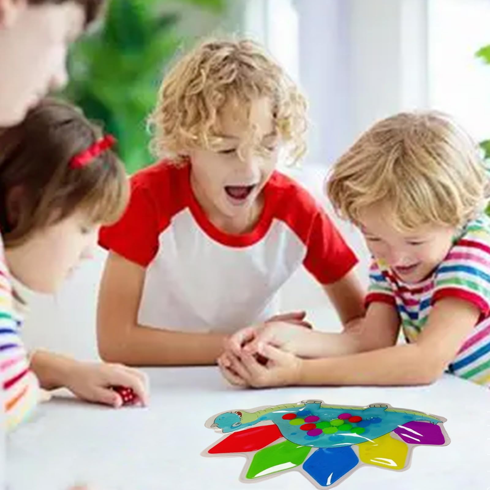 Giochi Sensoriali Autismo A Forma Di Dinosauro - Antistress Con Perline Colorate - Gioco Di Ordinamento Colori Per Bambini 3-6 Anni - Sviluppo Motorio E Coordinazione