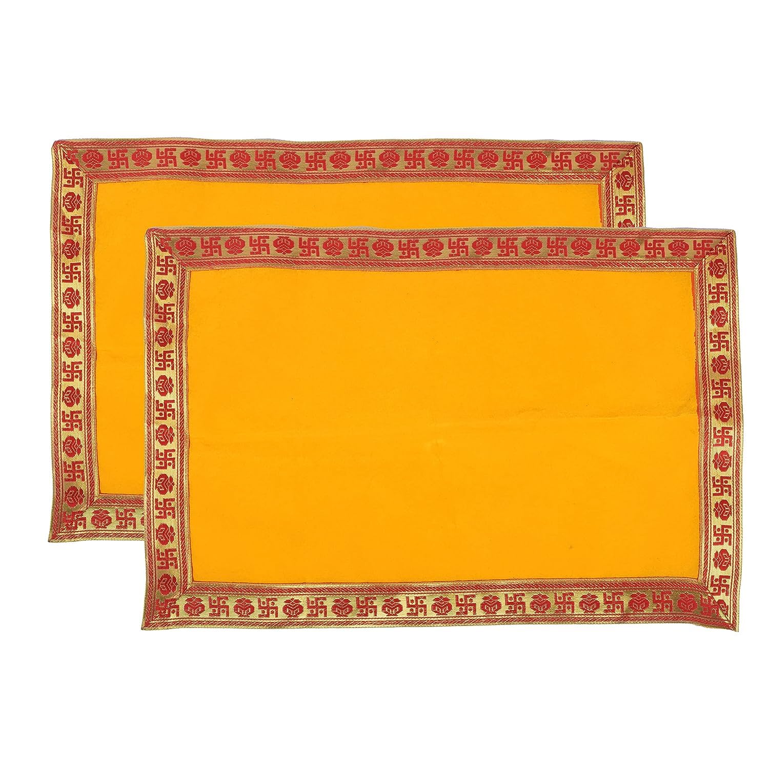 Velvet Baithak | Puja Assan | Puja Chowki Aasan Cloth Puja Cloth for Multipurpose Use for Home Mandir Temple..