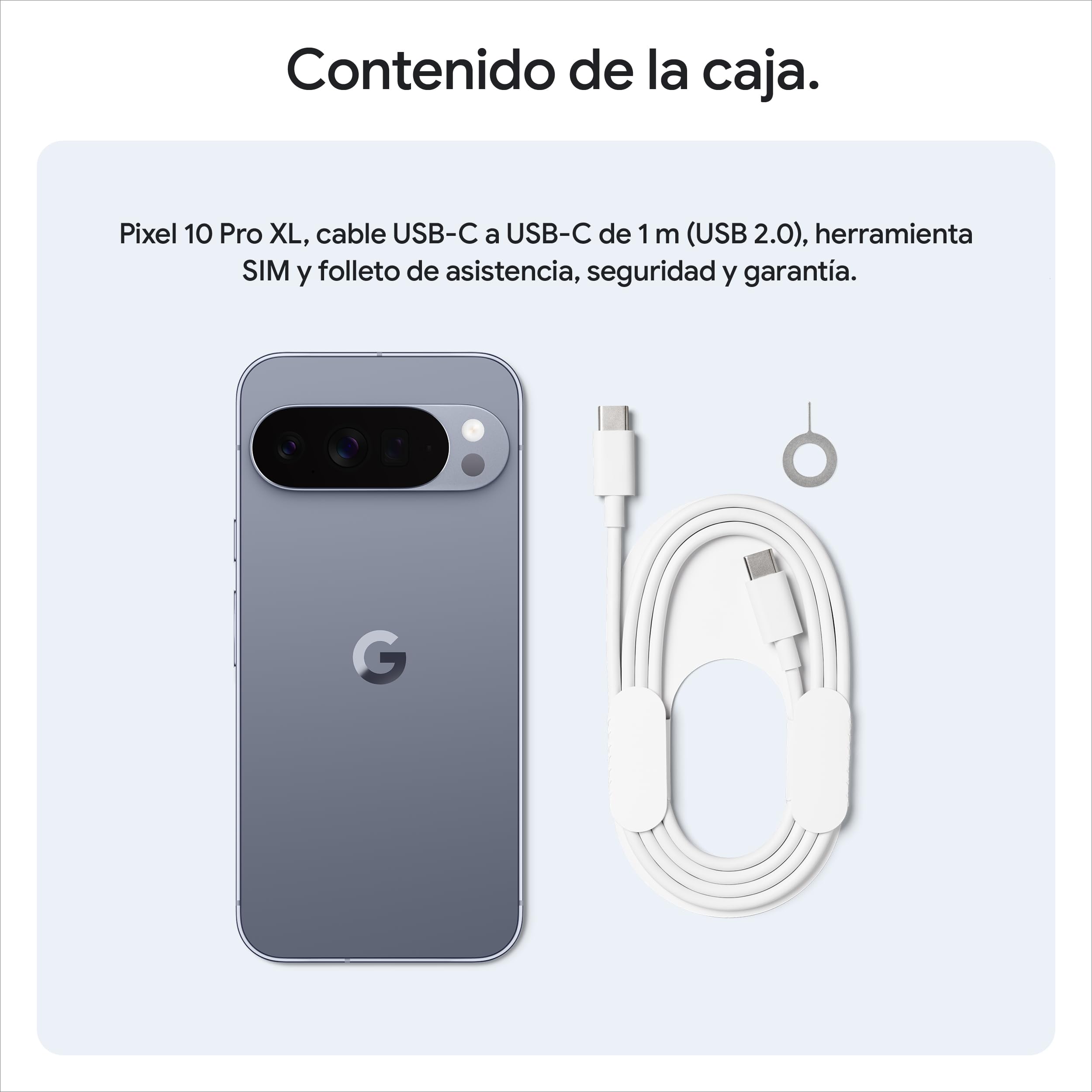 Google Pixel 10 Pro XL - Smartphone Android Libre con Gemini, Triple cámara Trasera, batería de más de 24 Horas y Pantalla Super Actua de 6,8" - Piedra Lunar, 256GB