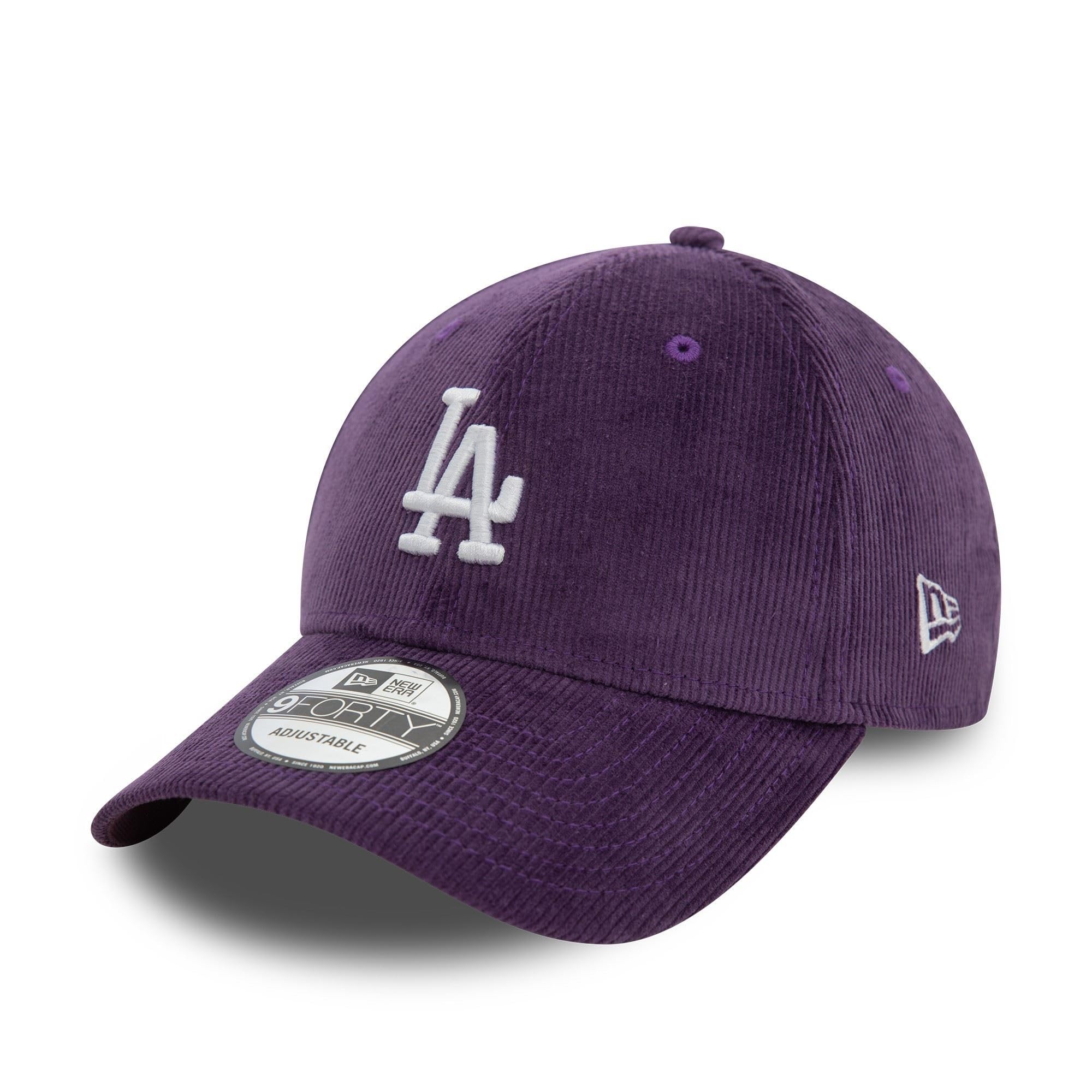 New Era MLB Cap Los Angeles Dodgers hat from Corduroy 9Forty Adjustable Baseball Purple โ image 1