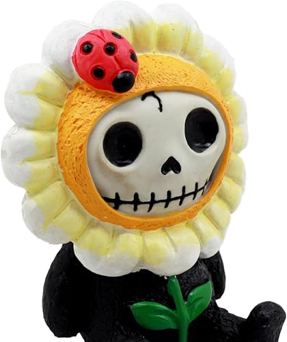 Miniatura 5 de ebros Eco Verde Girasol Daisy Furrybones Mao Mao – Figura decorativa 3" H con capucha Disfraz Esqueleto Monstruo Decoración Escultura coleccionable