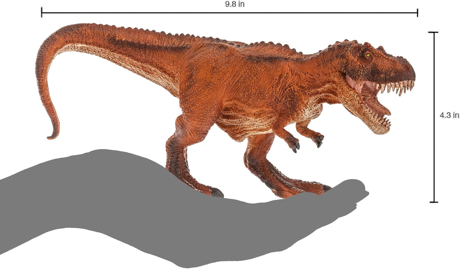 MOJO T-Rex Hunting (Red) Realistic Dinosaur Toy Replica Hand Painted Figurine