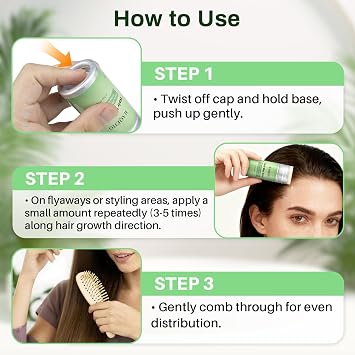 2.7oz Hair Wax Stick - Matte Finish Slick Back Stick for Flyaways Hair Tamer Wand Gel Sleek Pomade Balm for Matte Look Seekers, Hair Frizz, Styling, Smoothing, Finishing, Edge Control Tools