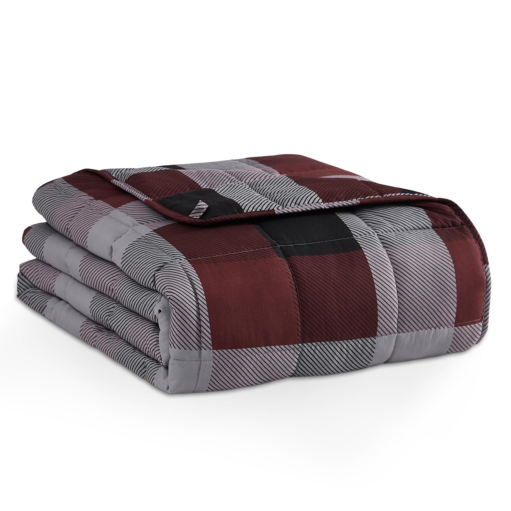 l'agraty weighted blanket - 48"x72" 15lbs cooling breathable heavy blanket microfiber material with glass beads big blanket for adult all-season summer fall winter soft thick comfort blanket