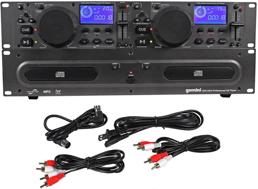 Amazon.com: Gemini CDX2250 Dual 2U CD/Mp3 Mobile Player : Musical