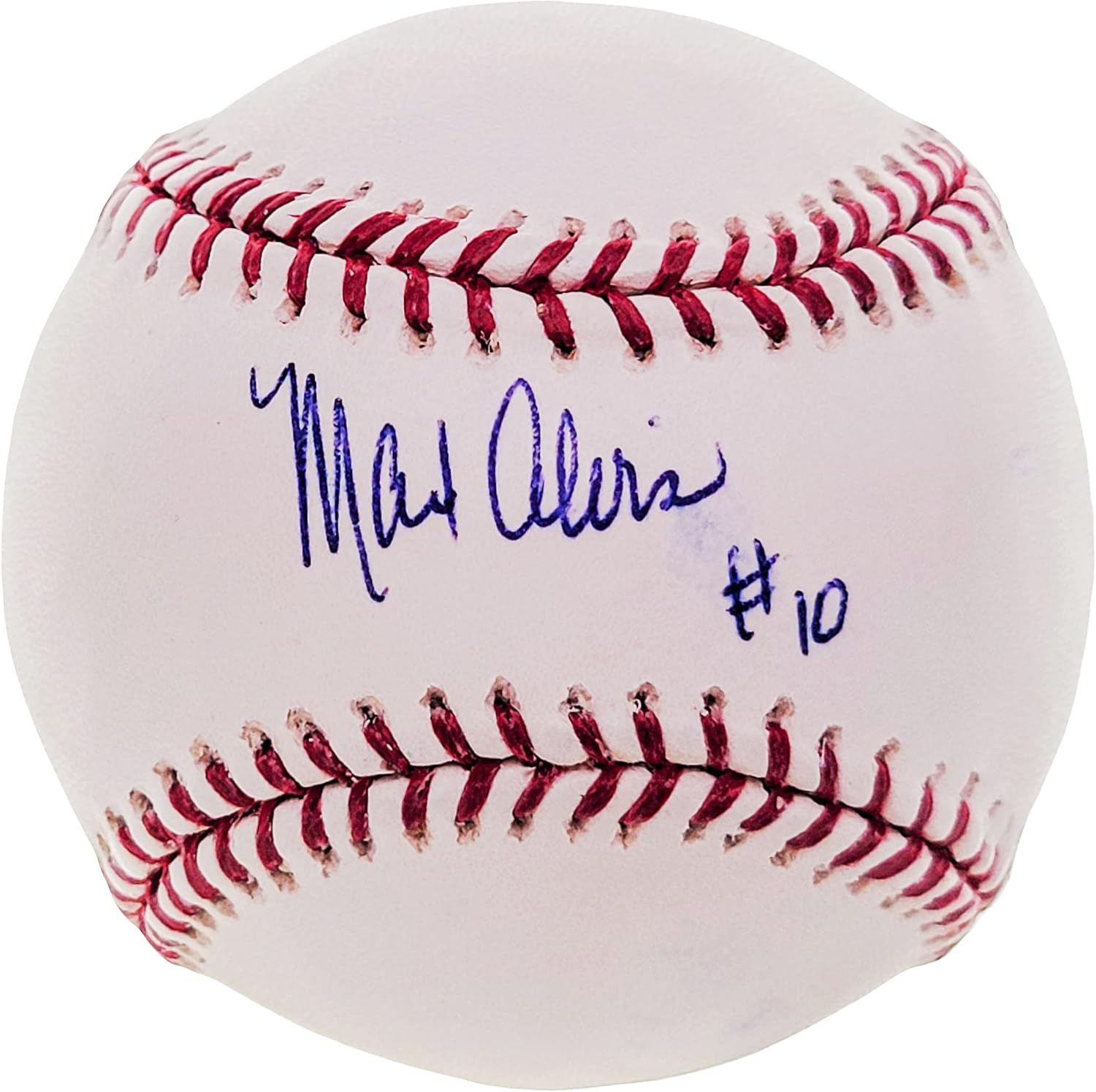 Max Alvis Autographed Official M.L.B Baseball "#10" Beckett BAS #BF24963