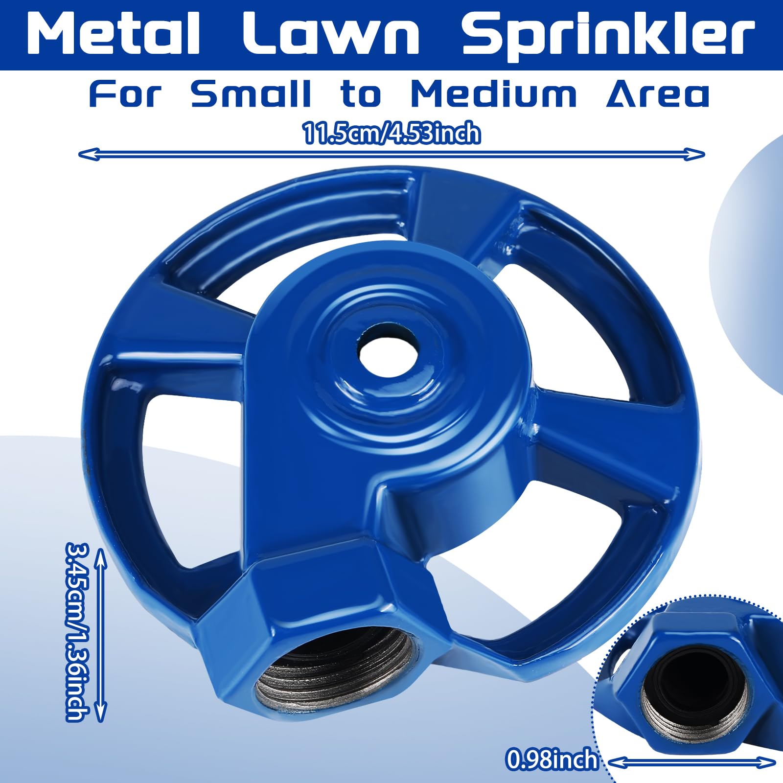 TARSHYRY Irrigatiesproeier, Sprinklers voor Tuin 1.5in DN40 Vrouwelijke